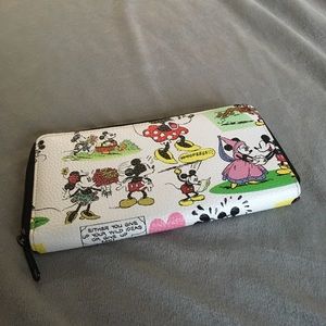 Walt Disney World Cartoon Wallet FROM PARK NWOT